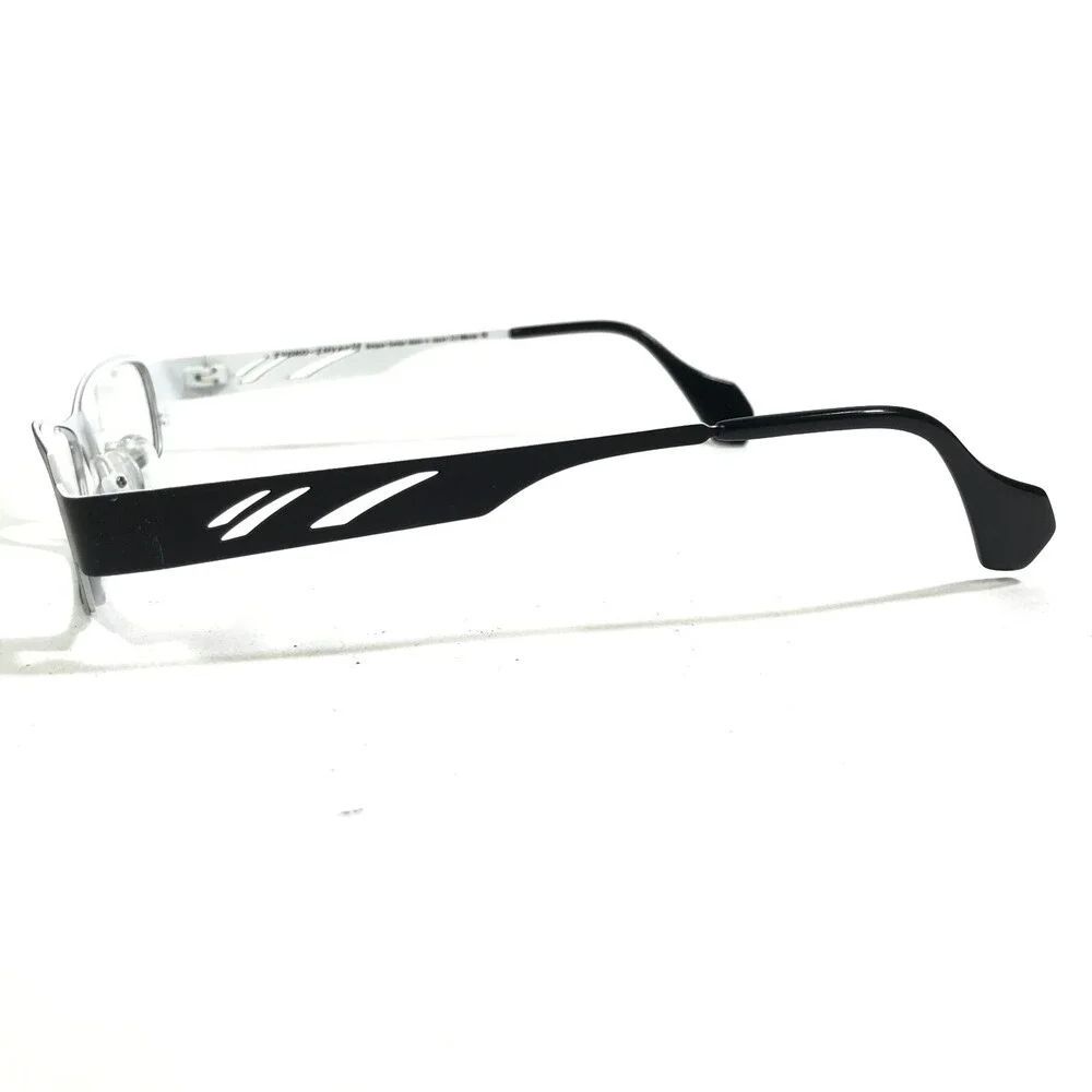 Iyoko-Inyake Eyeglasses Frames IY573 Col.143 Black White Cat Eye 48-18-140